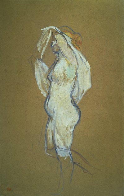 Frau hebt ihr Hemd, 1896 von Henri de Toulouse Lautrec